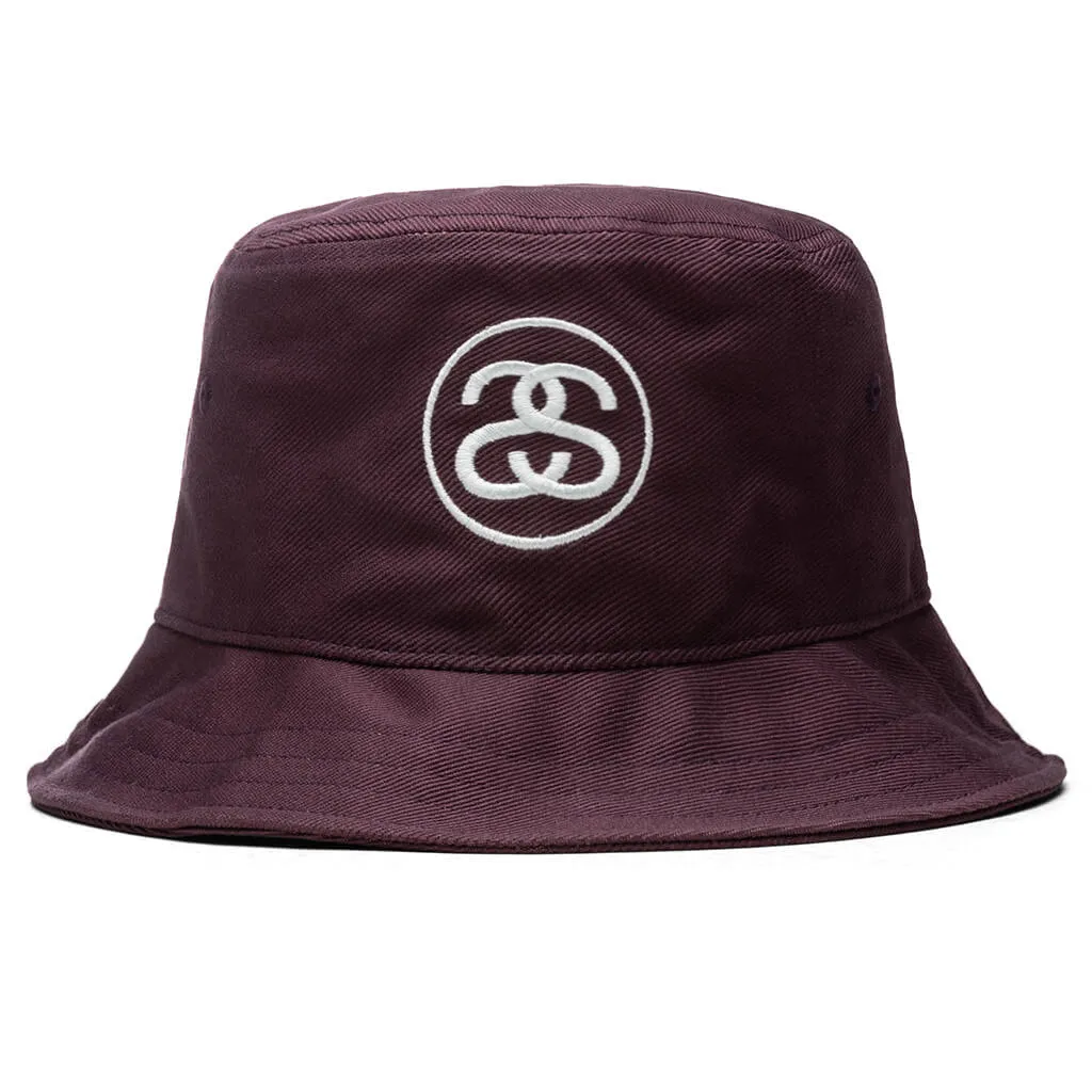 Burgundy Deep SS Link Bucket Hat