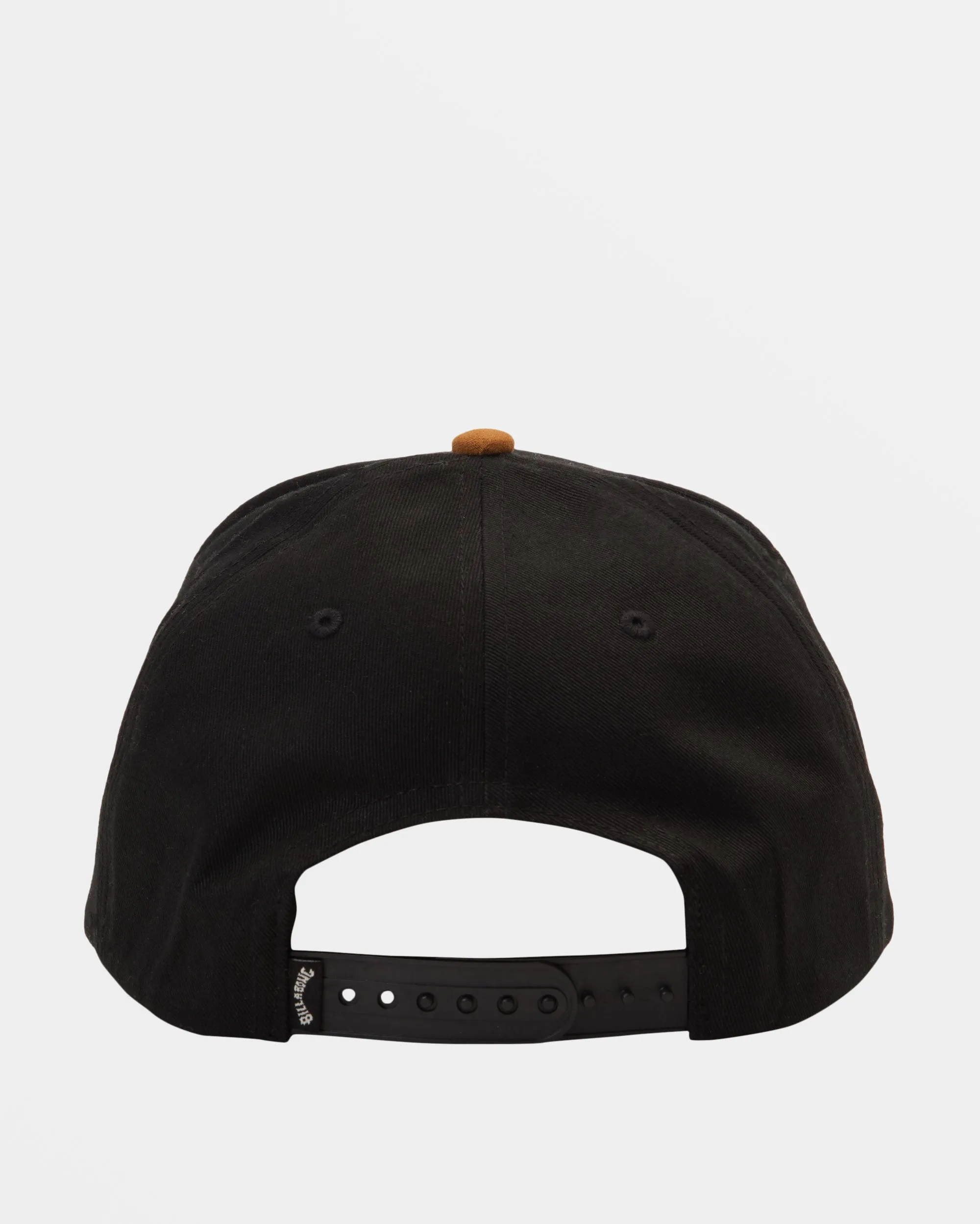 Stacked Snapback Hat - Black/Tan