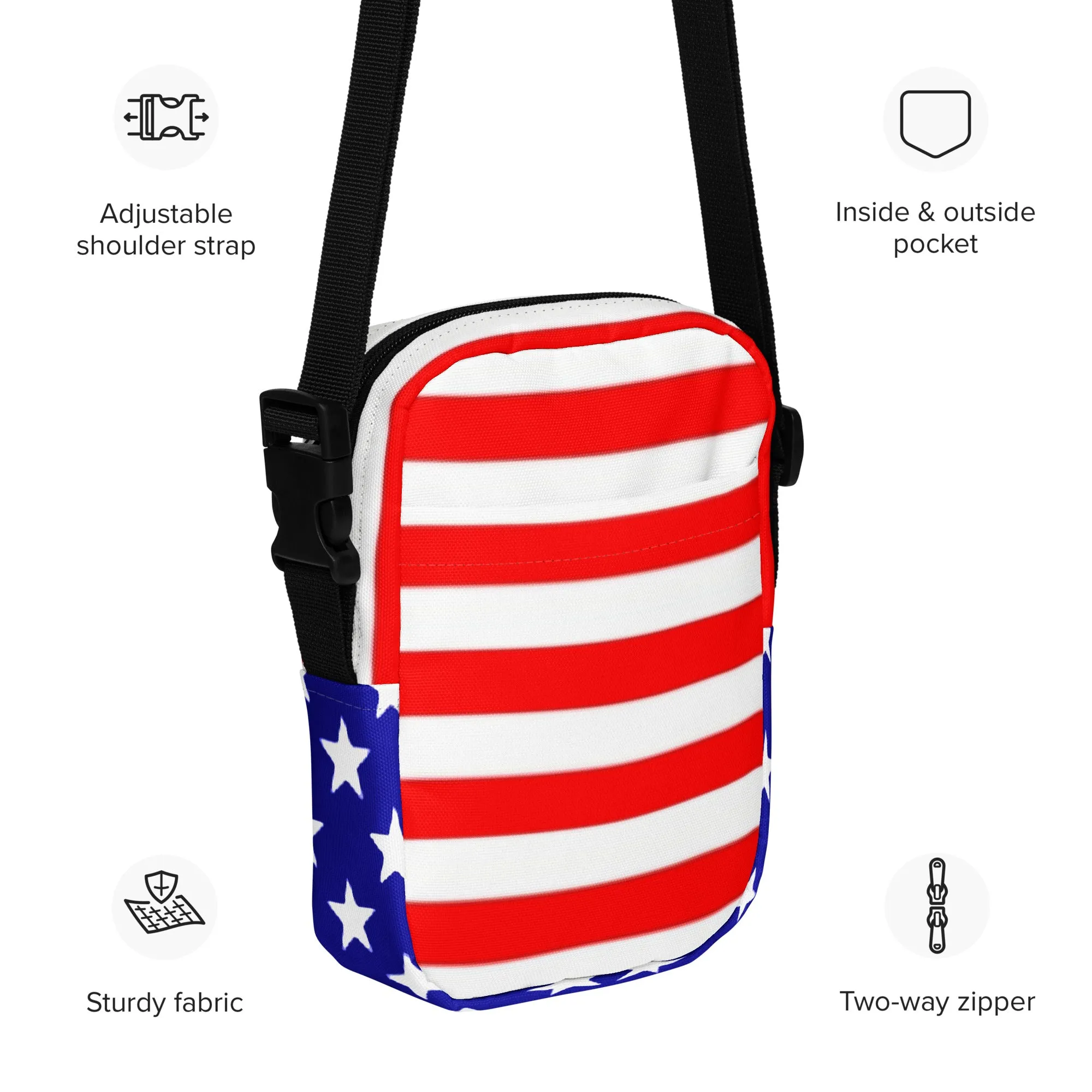 Stars and Stripes Utility Crossbody Bag