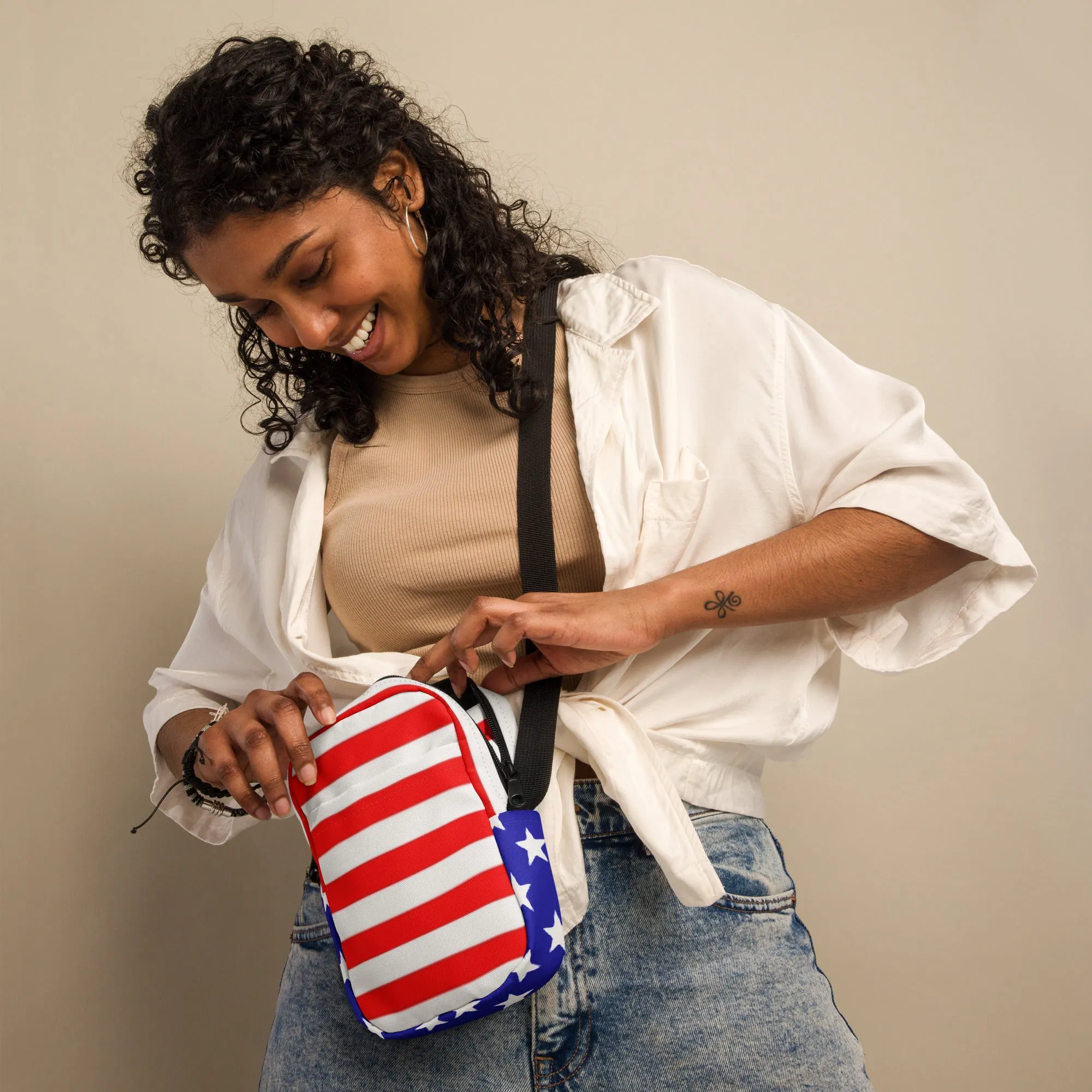 Stars and Stripes Utility Crossbody Bag