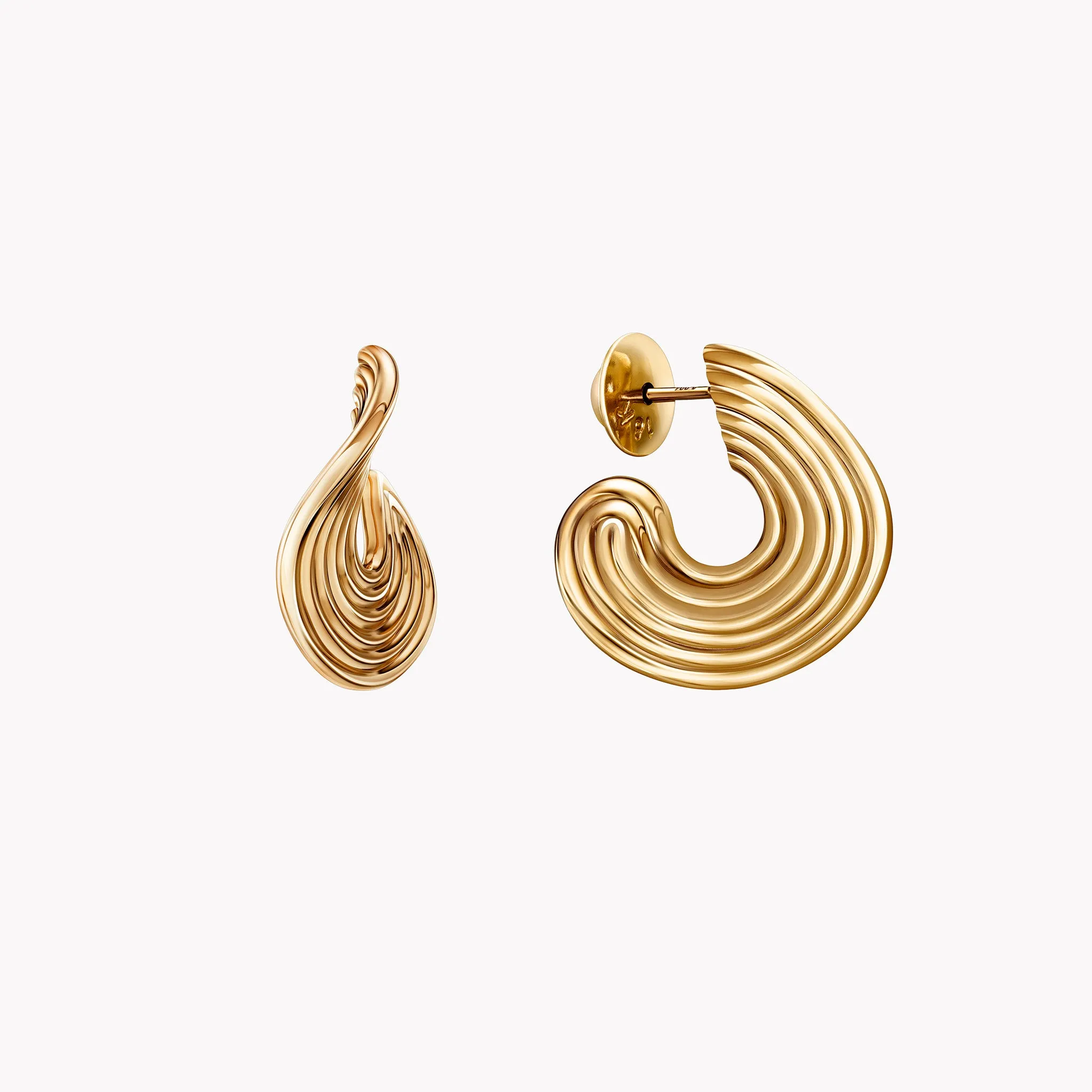 Streamlined Flat Hoop Earrings