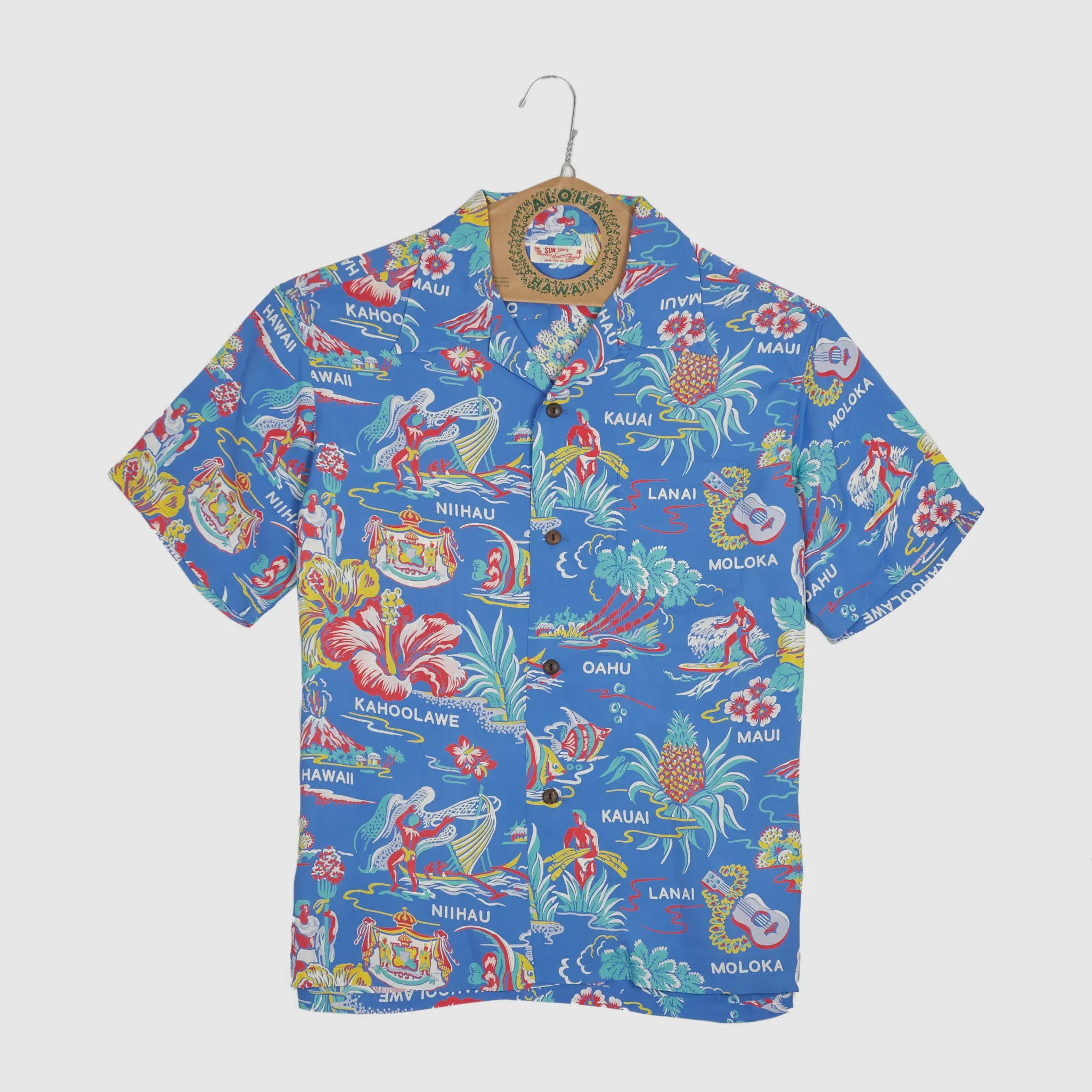 Sun Surf Rayon «Halekulani Hotel» Hawaiian Shirt