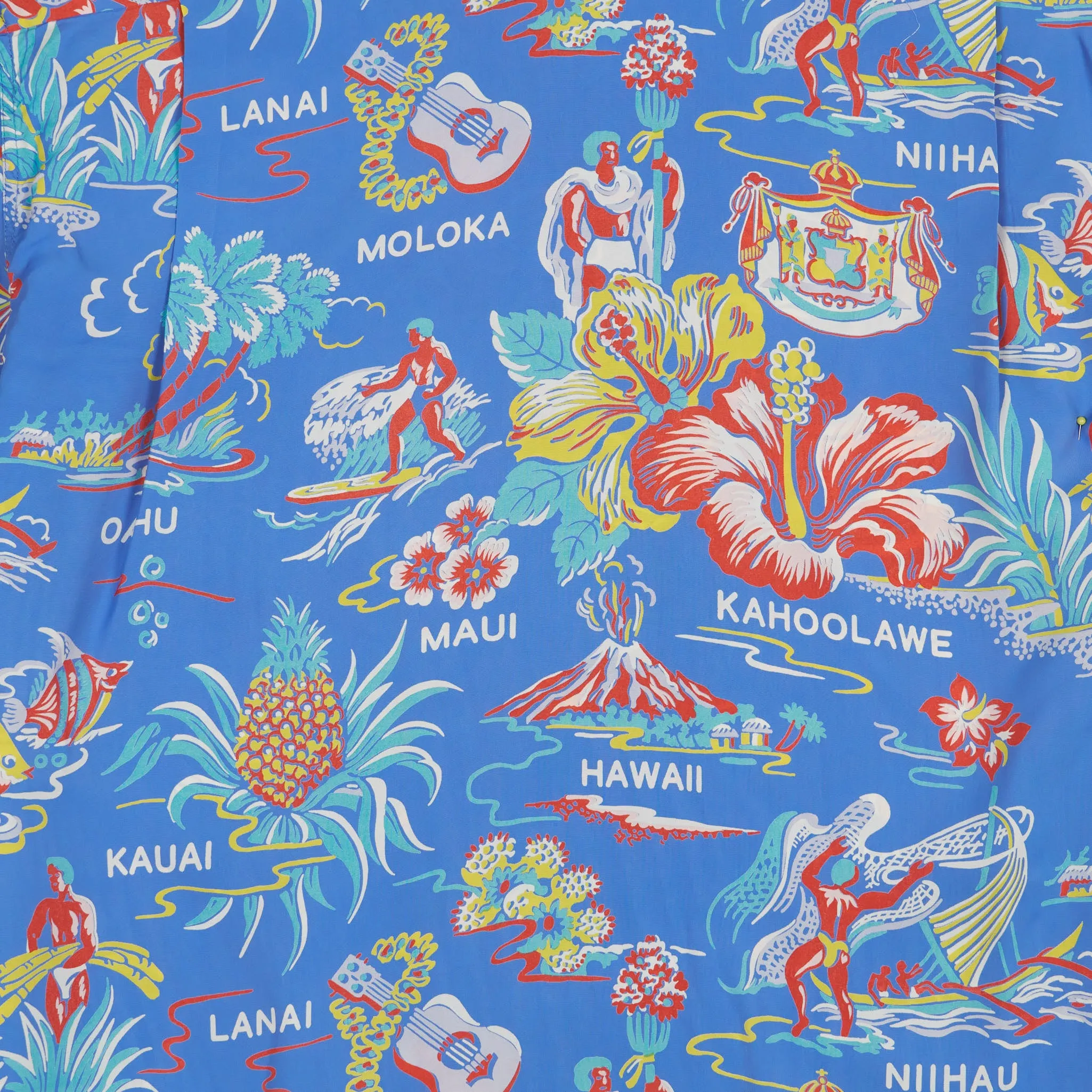 Sun Surf Rayon «Halekulani Hotel» Hawaiian Shirt