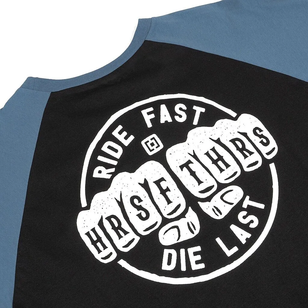 T-Shirt Horsefeathers Fists Raglan - Blue Heaven - men´s