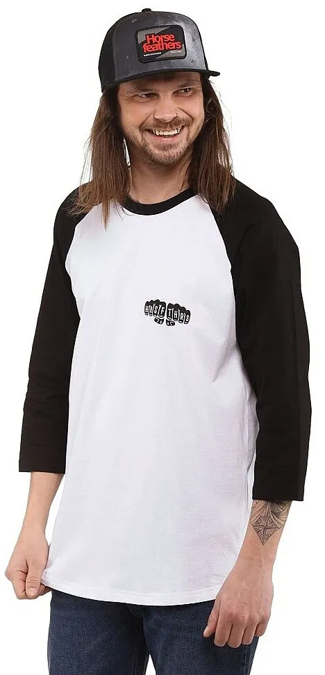 T-Shirt Horsefeathers Fists Raglan - White - men´s