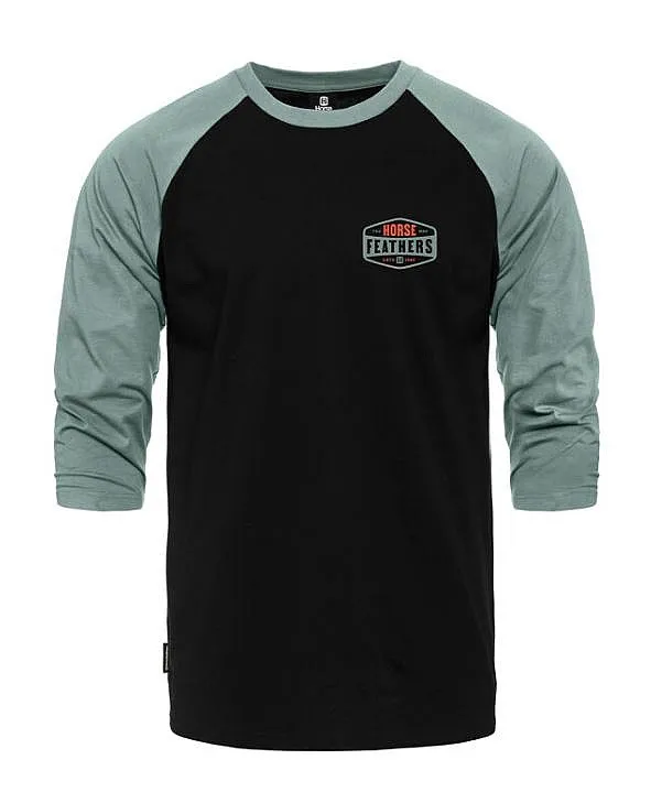 T-Shirt Horsefeathers Hexagon II Raglan - Black - men´s