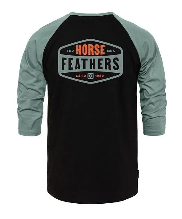 T-Shirt Horsefeathers Hexagon II Raglan - Black - men´s