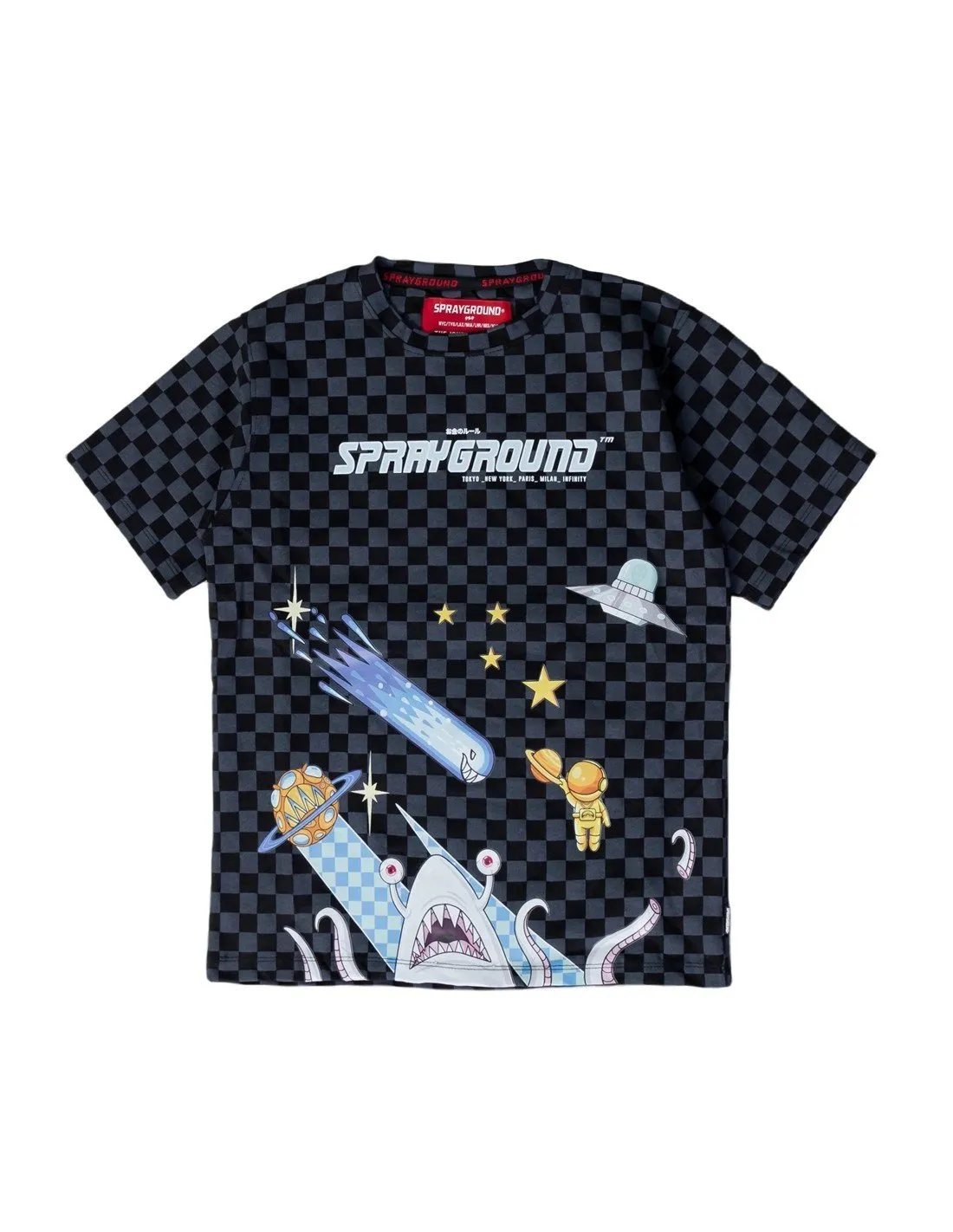 T-shirt Sprayground bimbo Tokyo Bubble SPY671 nera PE23