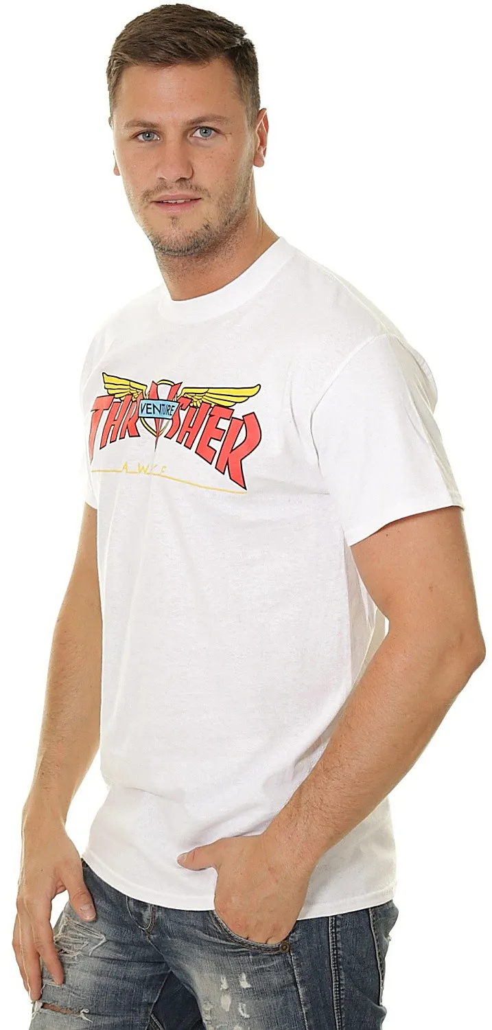 T-Shirt Thrasher Venture Collab - White - men´s