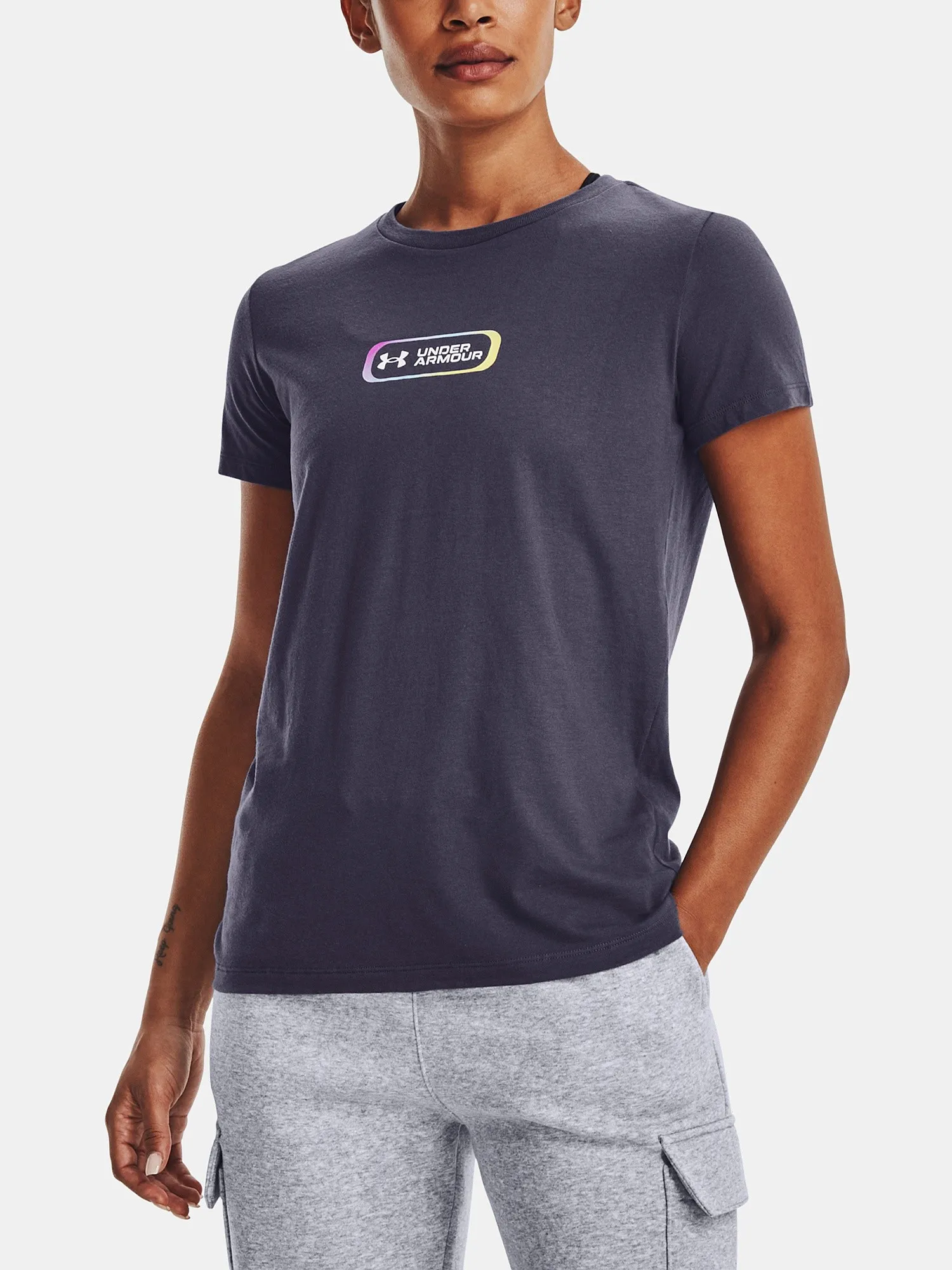 T-Shirt Under Armour Gradient Pill - Tempered Steel - women´s