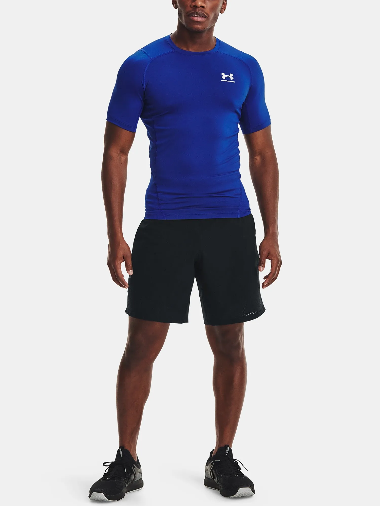 T-Shirt Under Armour HeatGear Armour Comp - Royal/White - men´s