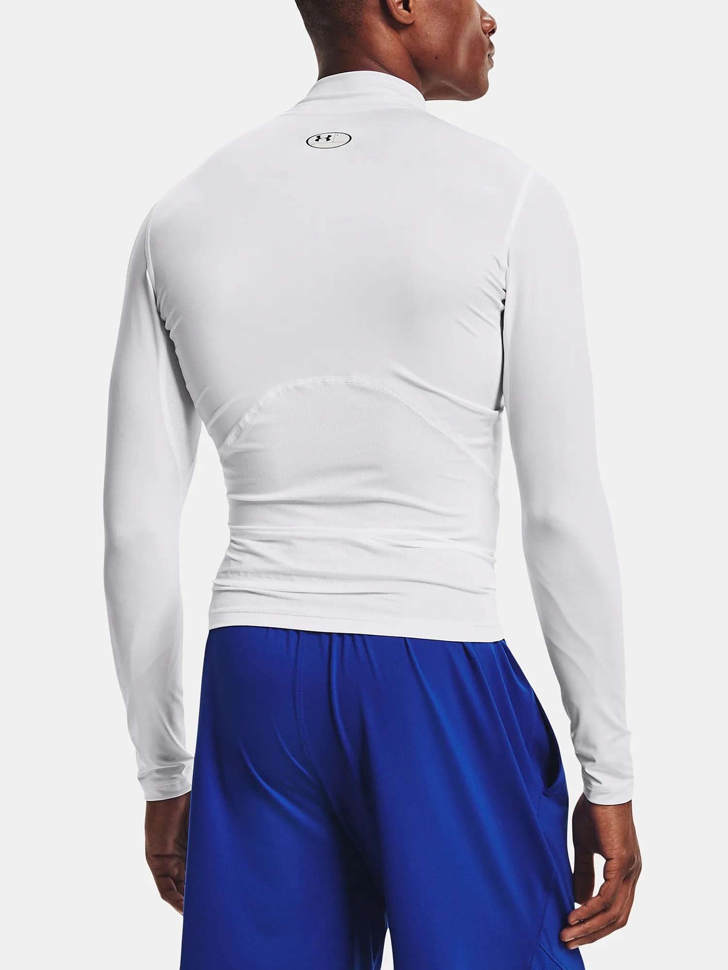 T-Shirt Under Armour HeatGear Armour Compression Mock  LS - White - men´s