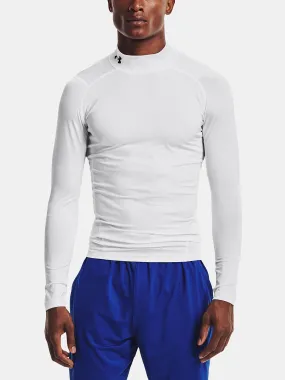 T-Shirt Under Armour HeatGear Armour Compression Mock  LS - White - men´s