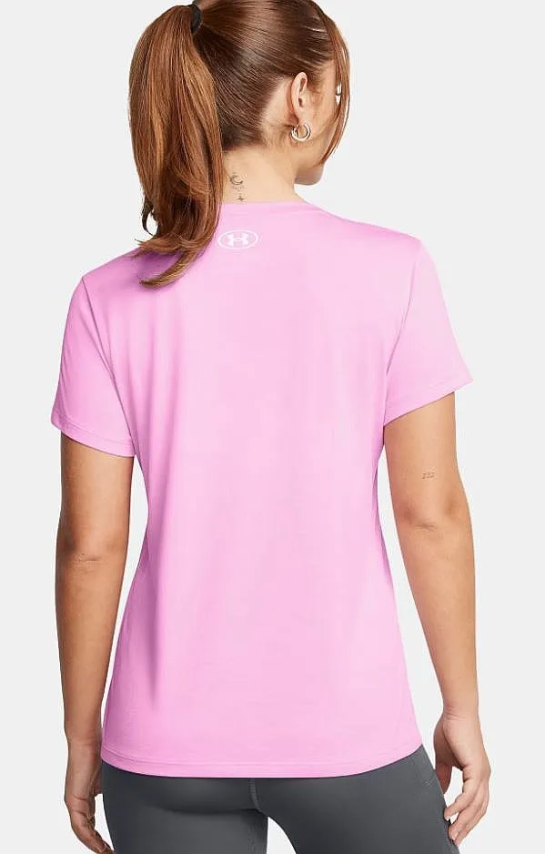 T-Shirt Under Armour Tech SSV Twist - Stellar Pink/White - women´s