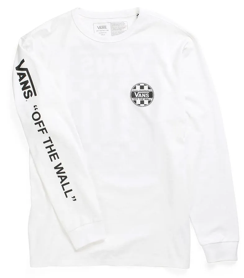 T-Shirt Vans Off The Wall Check Graphic LS - White - men´s