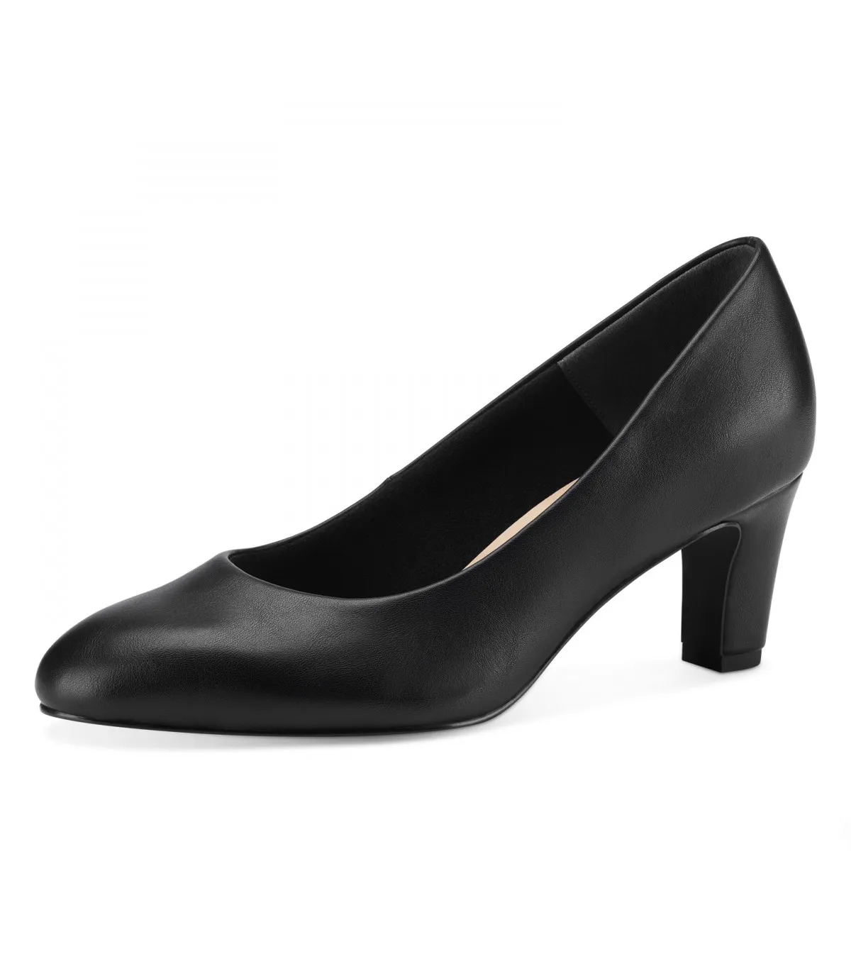 Tamaris Pump With Heel Black Patent