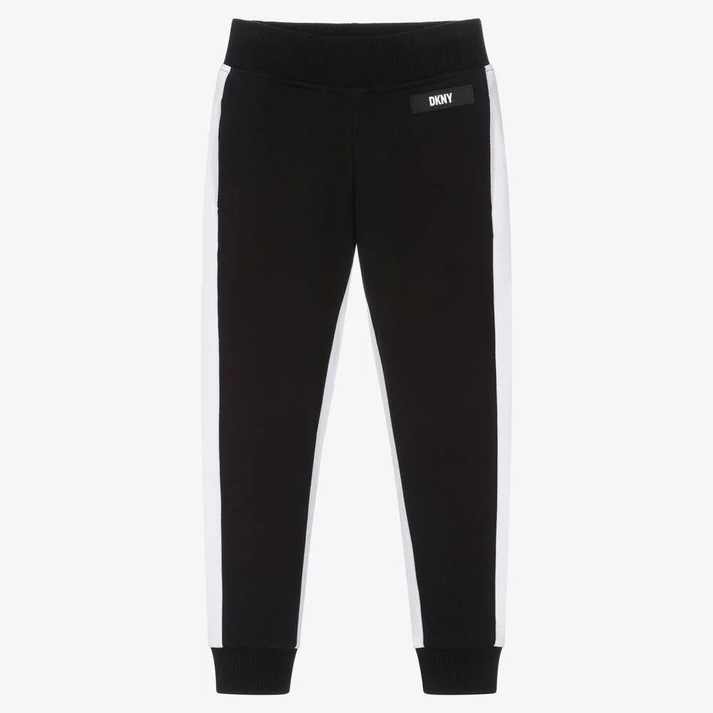 Teen Boys Black & White Joggers