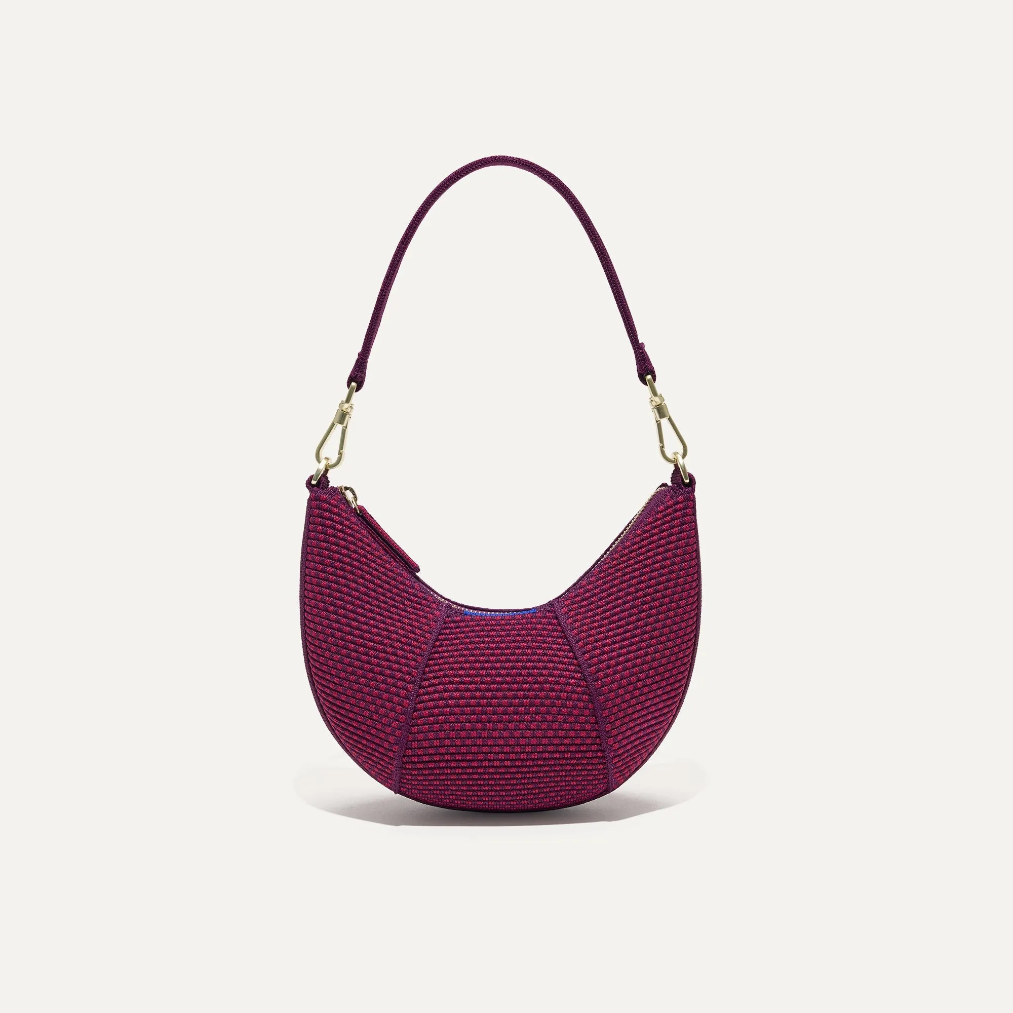 The Mini Crescent Bag in Beet