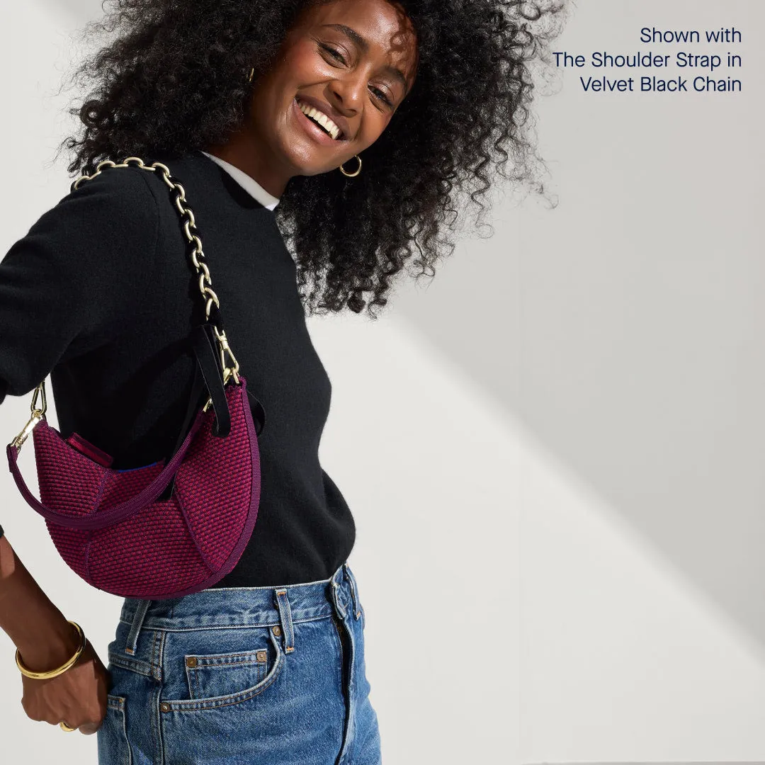 The Mini Crescent Bag in Beet