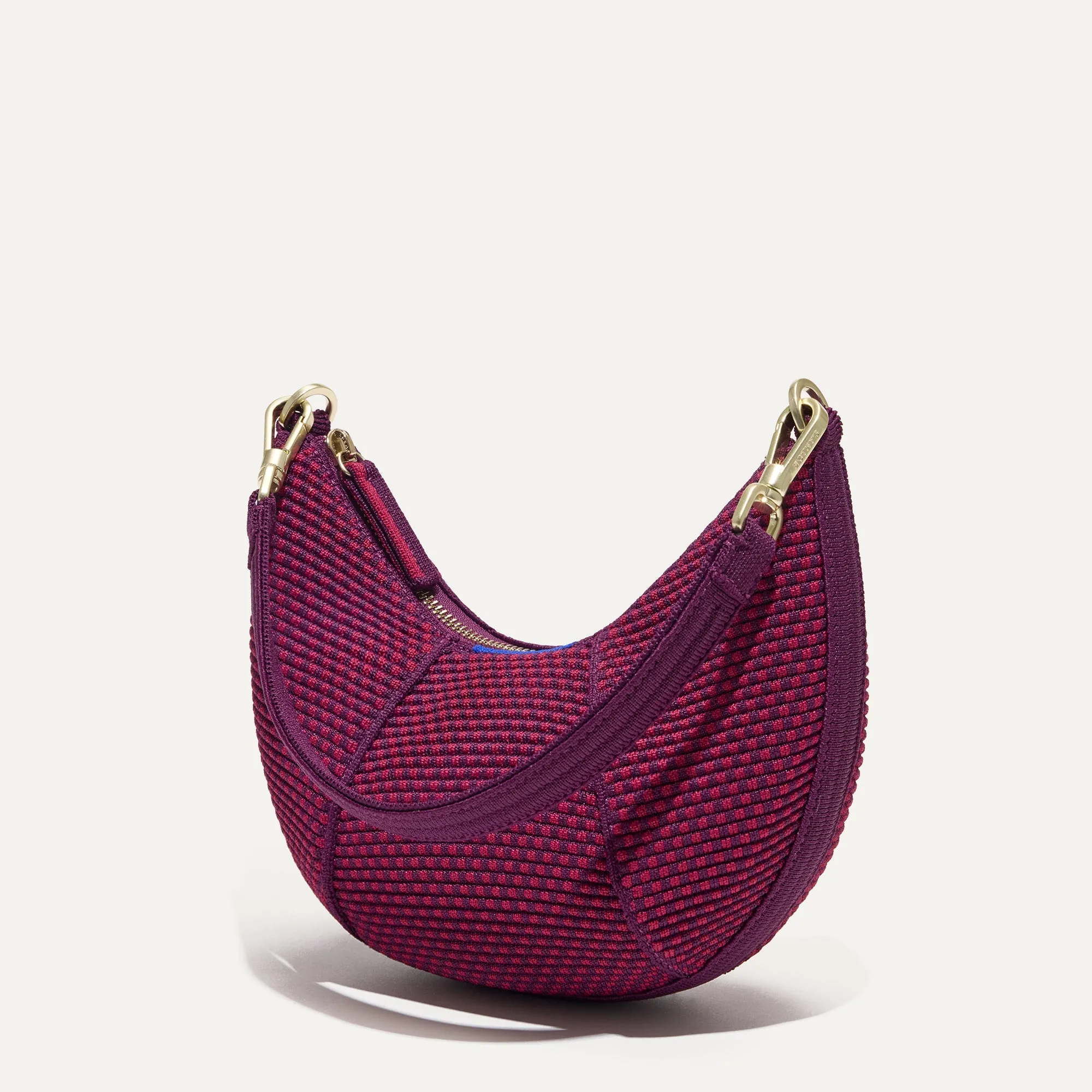 The Mini Crescent Bag in Beet