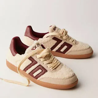 The Teddy Retro Soccer Lace Sneaker in Butter Wine