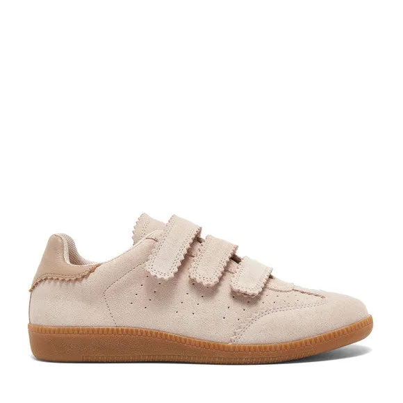 The Velcro Court Sneaker in Blush