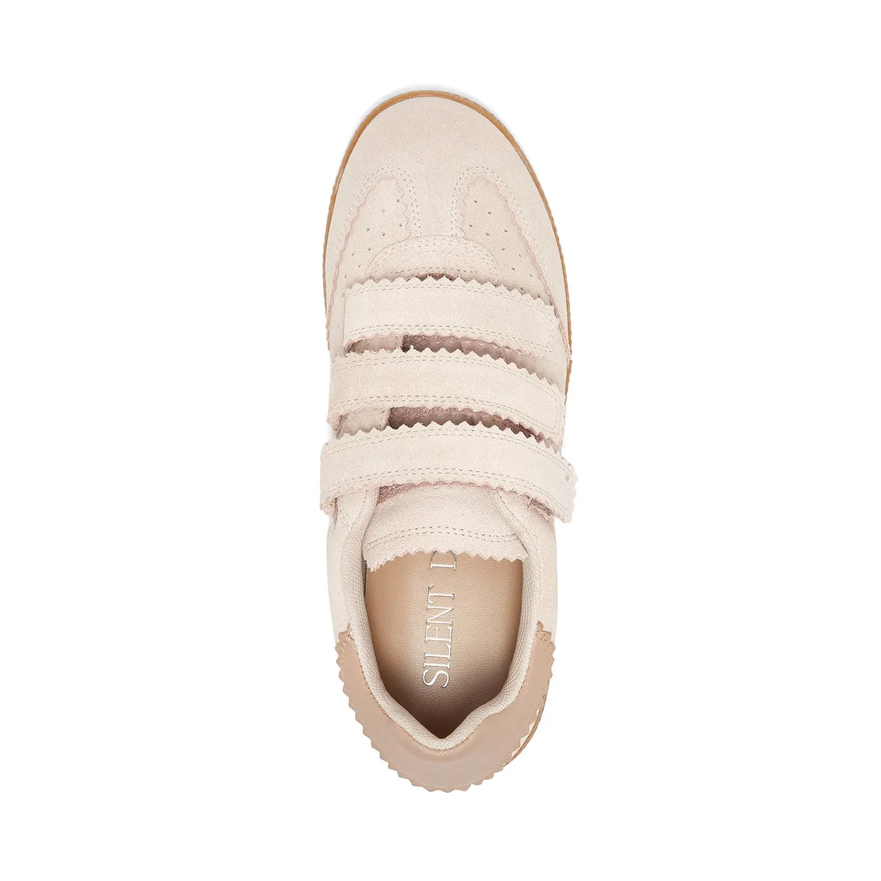 The Velcro Court Sneaker in Blush