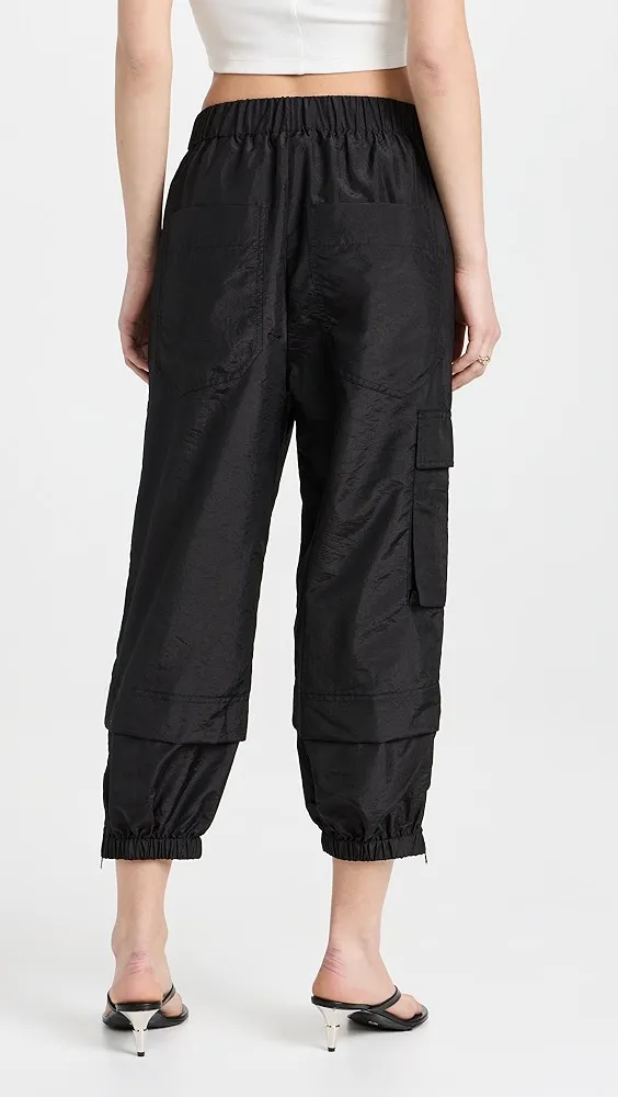 Tibi   Crispy Nylon Pull On Joggers 