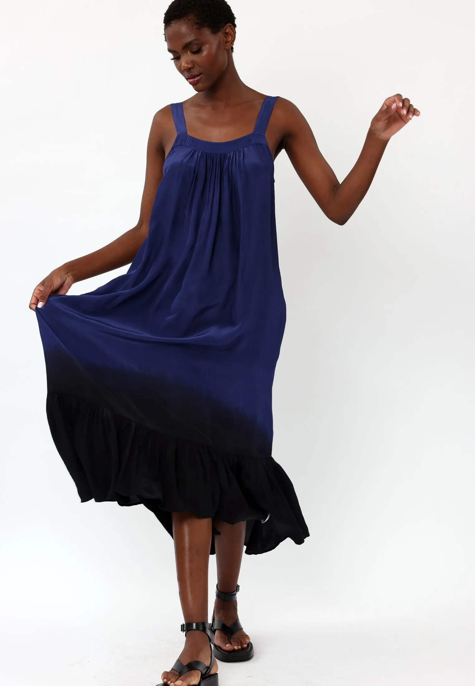 TIDE DRESS BLUE & BLACK