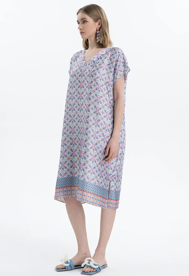 Tile Print Dress