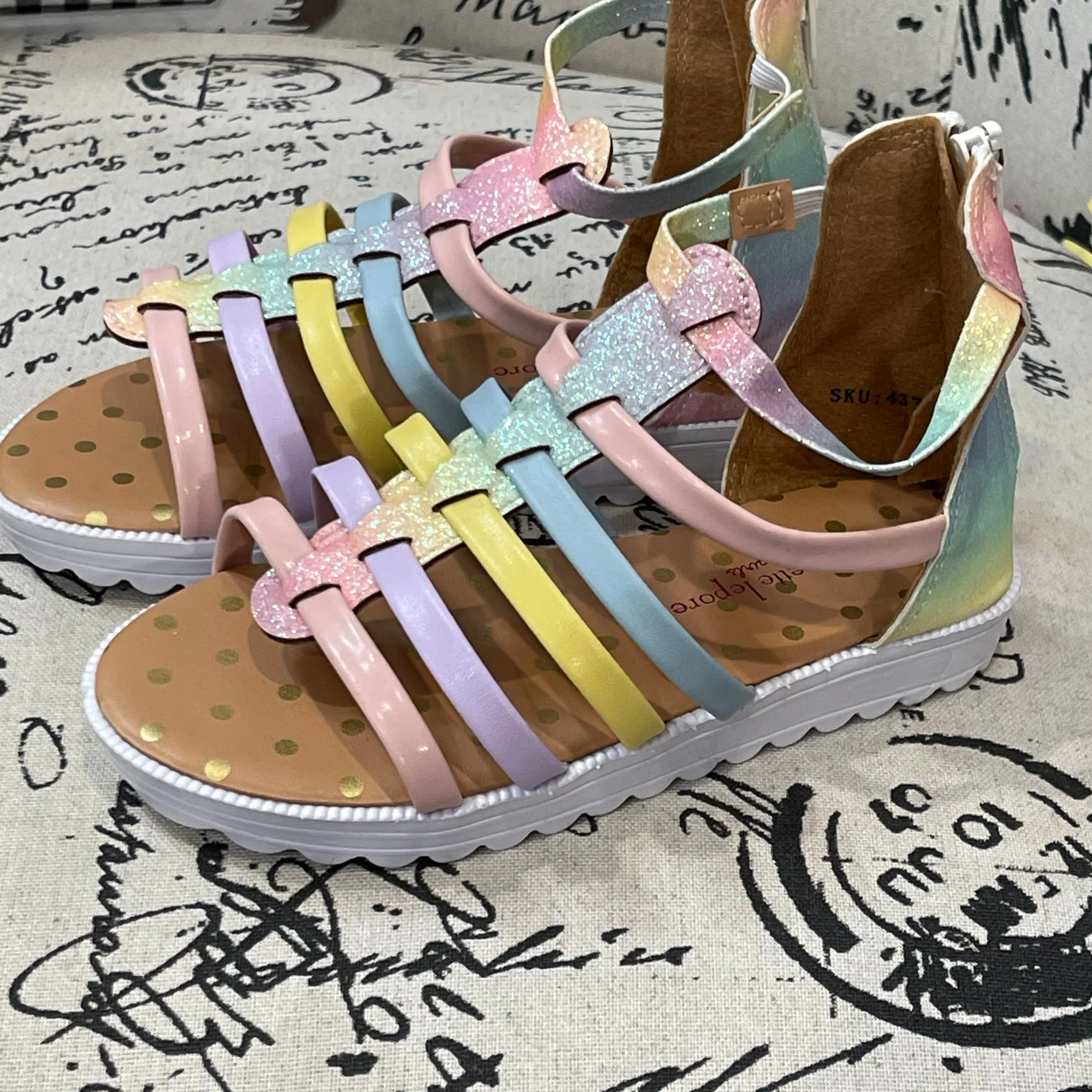 Toddler Girl Pastel Strappy Sandal