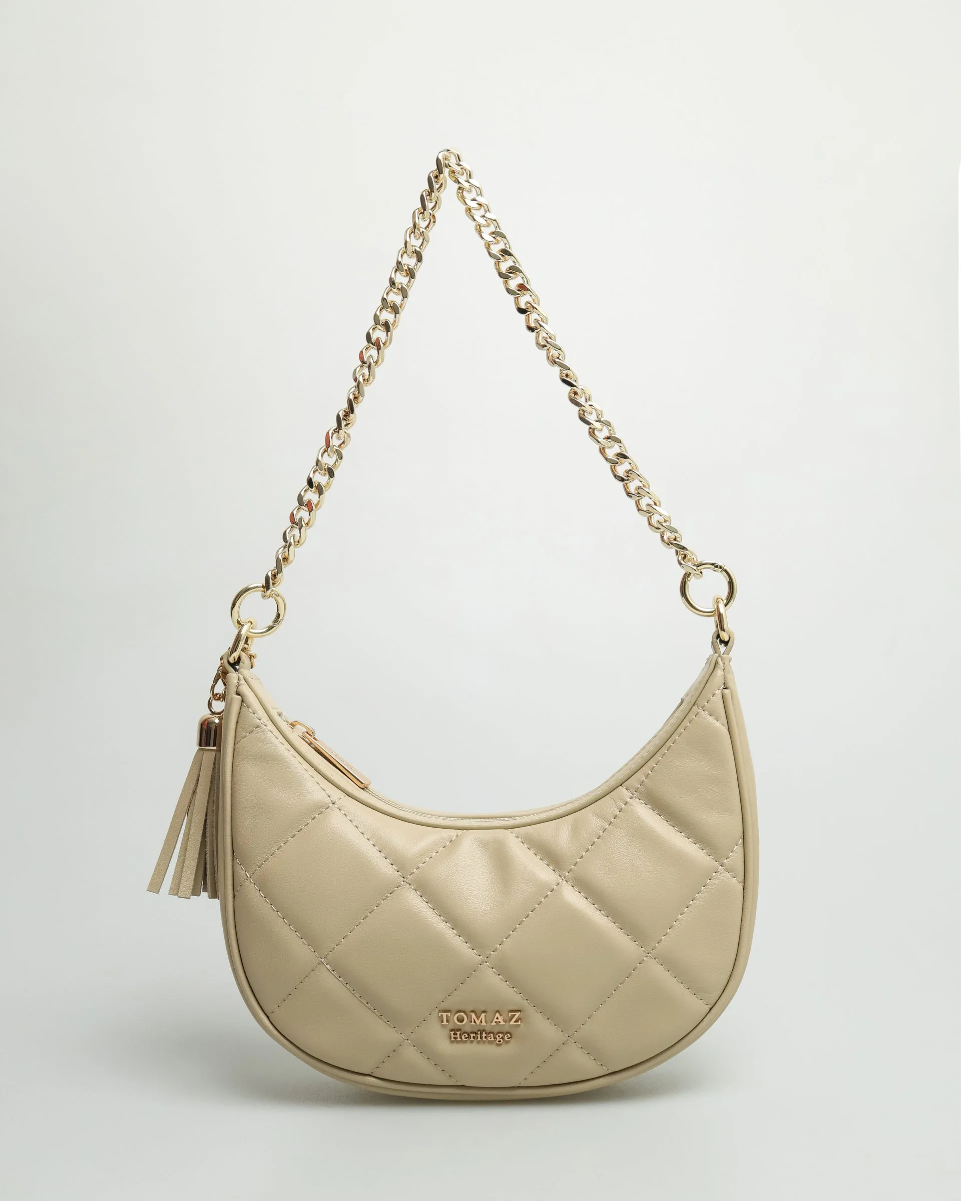 Tomaz BL202 Ladies Crescent Bag Beige