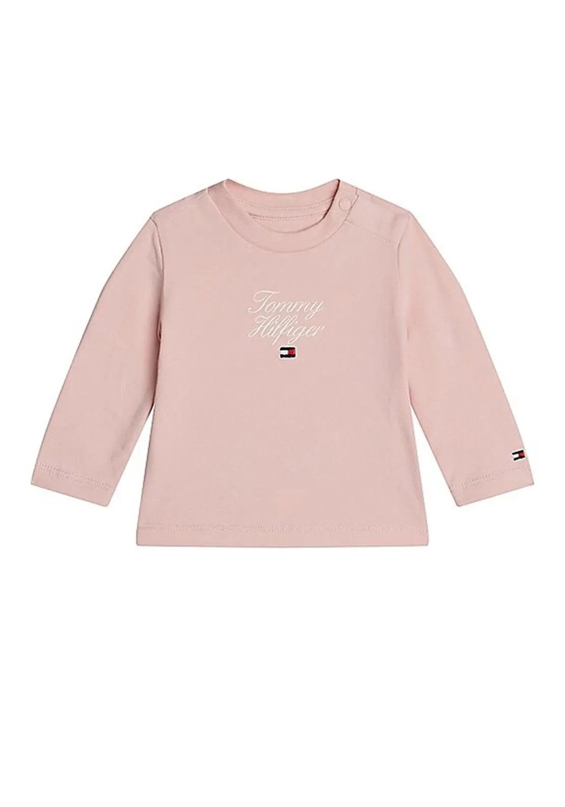 Tommy Hilfiger Baby Girl Essential Printed Tee, Soft Rose