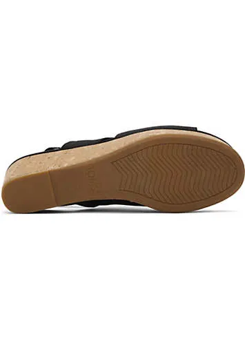 Toms Black Claudine Footwear | Grattan