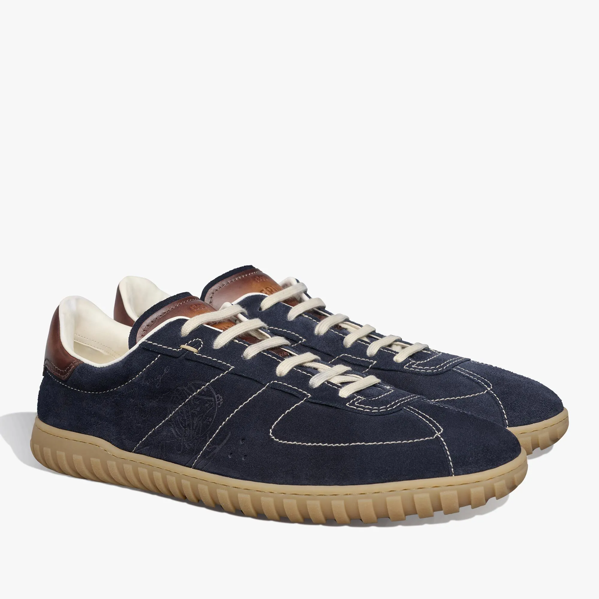 Suede Calf Trainer Sneaker