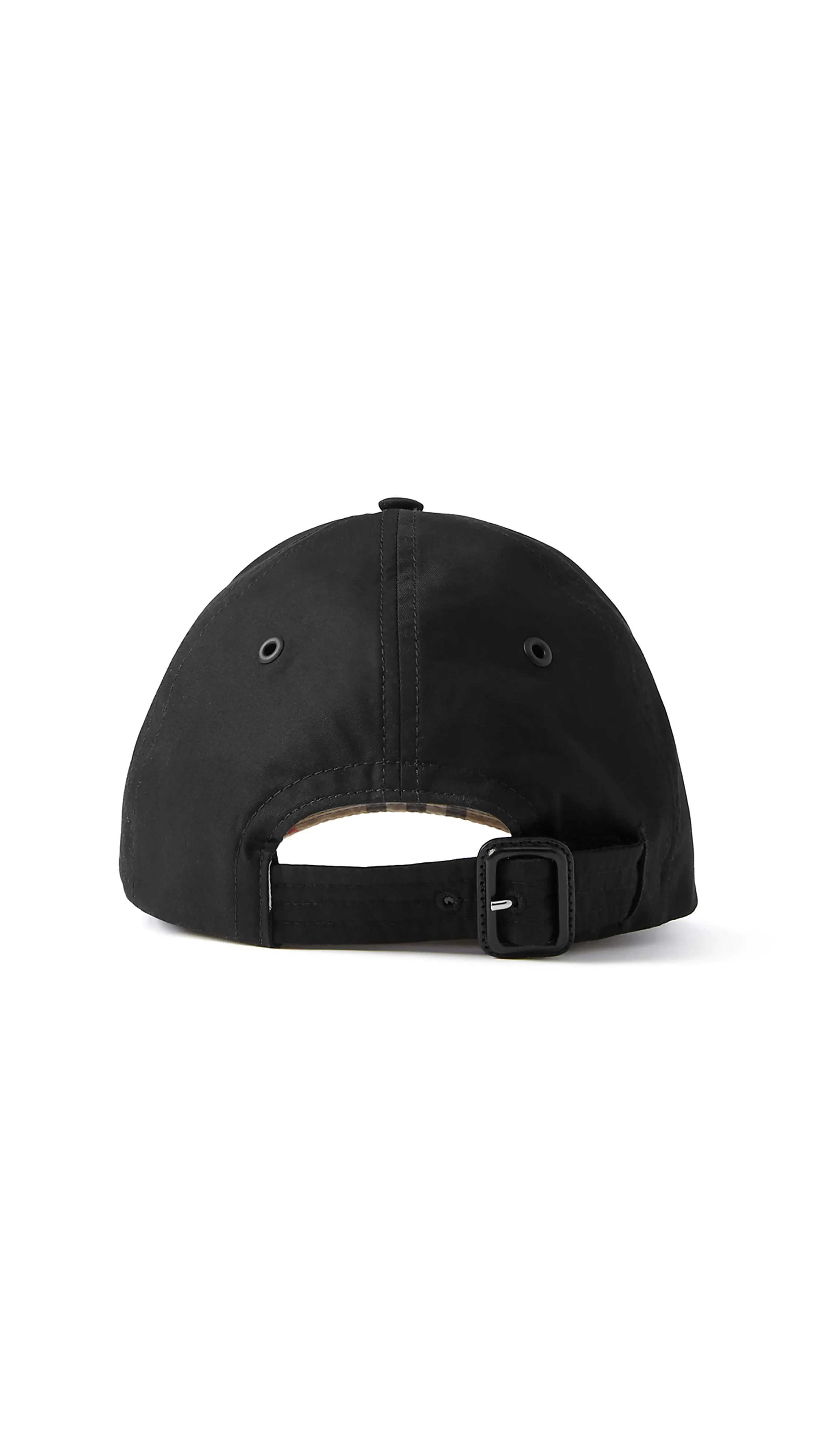 Tropical Gabardine Baseball Cap with Monogram - Black