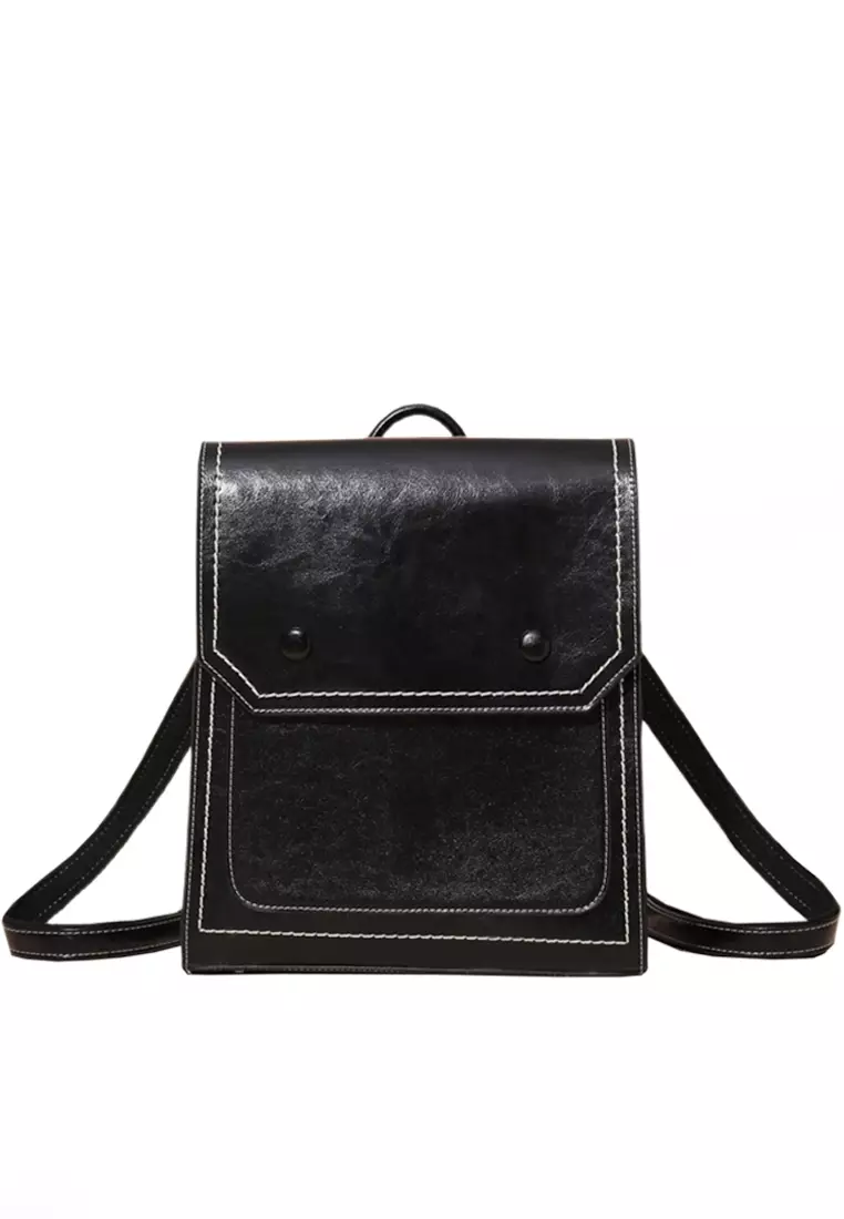 Burnished Cow Leather Shoulder Backpacks by Twenty Eight Shoes VANSA VBW-Bp2622