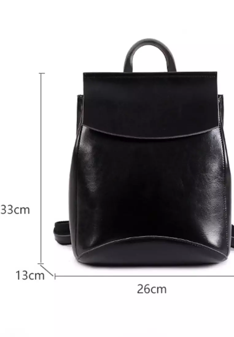 Fashion Classic Burnished Leather Backpack by Twenty Eight Shoes VANSA