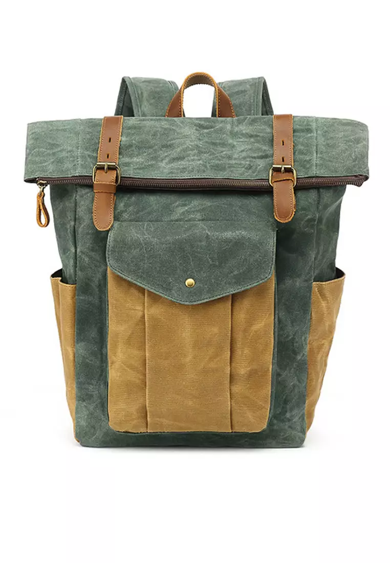 Twenty Eight Shoes VANSA Vintage Wax Canvas Backpack VBM-Bp3100