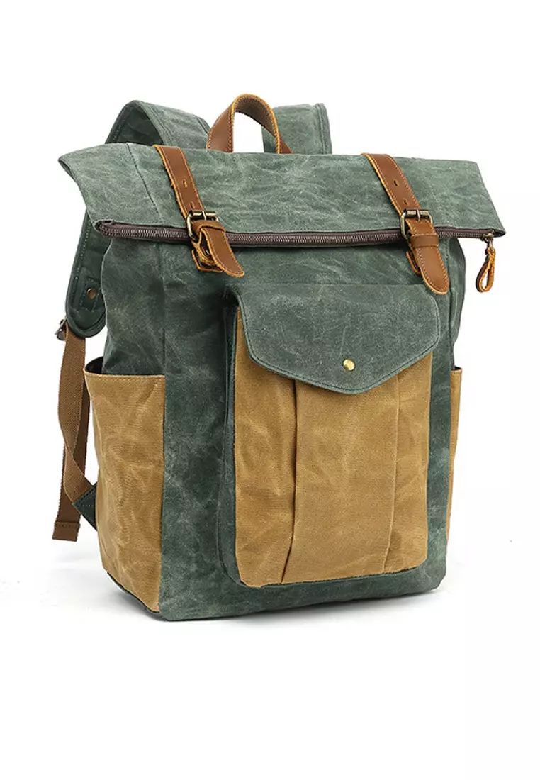 Twenty Eight Shoes VANSA Vintage Wax Canvas Backpack VBM-Bp3100