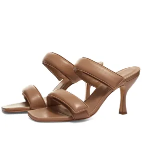 Two Strap High Heel Nude Sandal