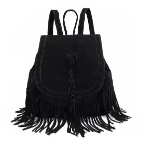 Unique Design Female Tassel Backpacks on SALE in UK