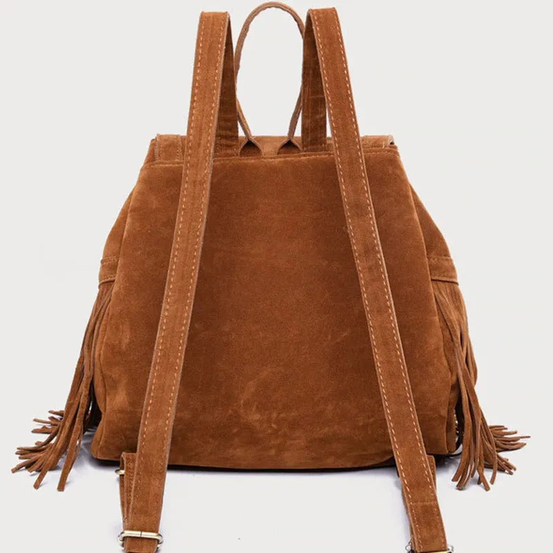 Unique Design Female Tassel Backpacks on SALE in UK