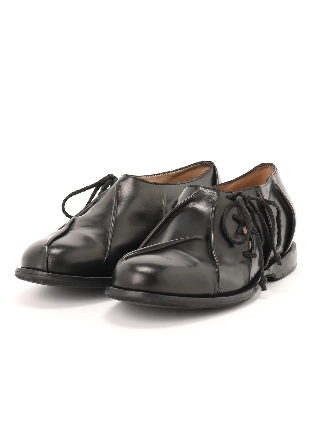 UNCUT WAXED CALF DERBY SHOES