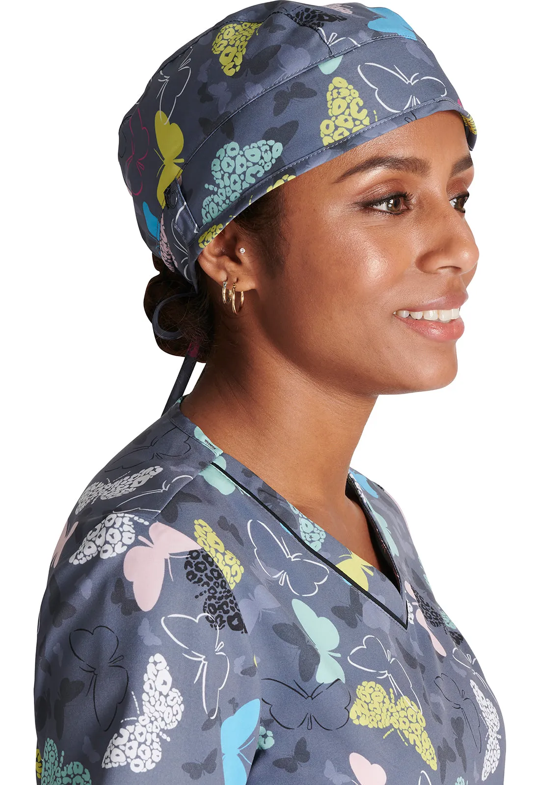 Unisex Wing It Up Print Scrub Hat