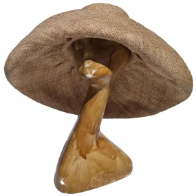 7 Oversized Brim Raffia Sun Hat | UPF 50 | Natural & Tan Straw Hat for Women