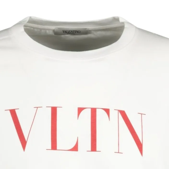 VALENTINO VLTN Red Logo T-Shirt White