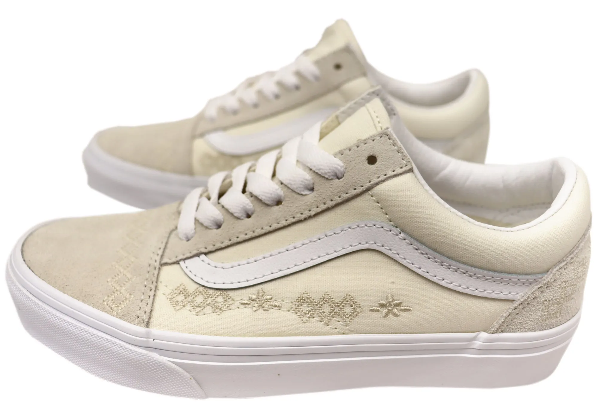 Vans Womens Old Skool Craftcore Marshmallow Sneakers