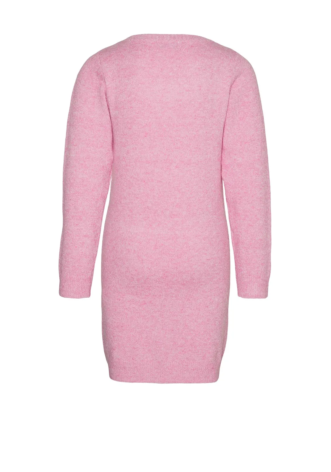 Vero Moda Girl Doffy Long Sleeve Knit Dress, Pink