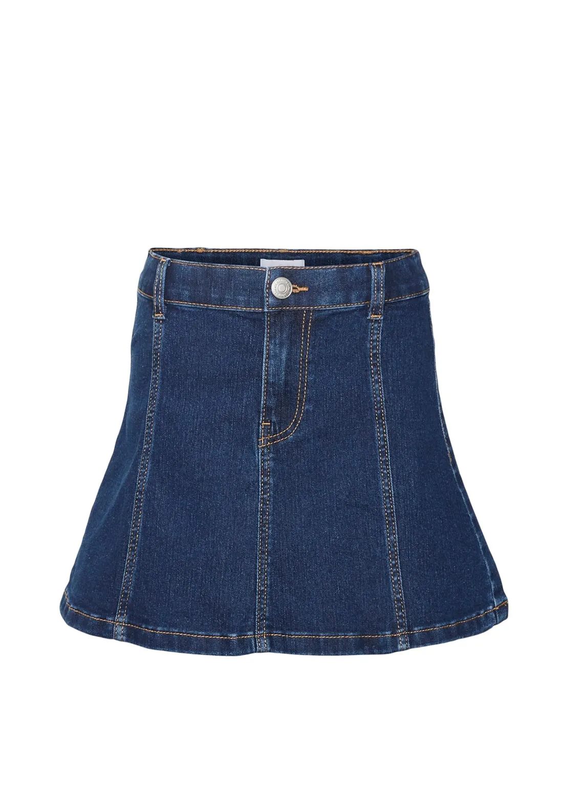 Vero Moda Girl Tilde Short Denim Skirt, Dark Blue Denim